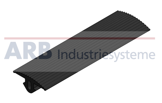 Abdeckprofil 8 32x4  schwarz (Zuschnittware)