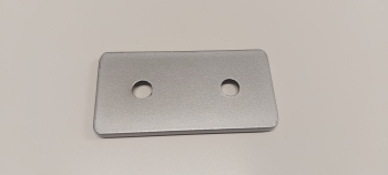 Lasche 8 D40/D40  weißaluminium ähnlich RAL 9006