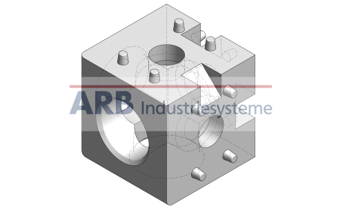 Würvelverbinder 3D Nut 10 45 natur