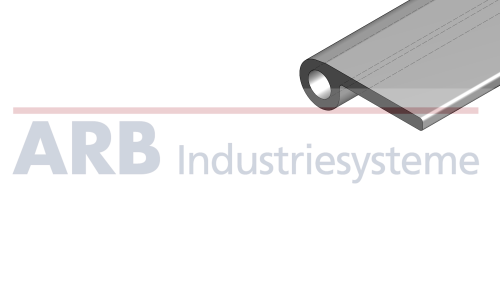 Scharnierlappenprofil 8 e leicht natur (Stange 3m)