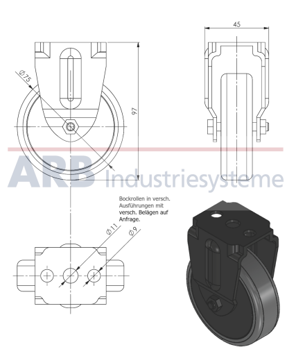 Bockrolle D125