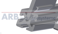 ARB  Dichtprofil 8 4-6mm grau ähnlich RAL 7040 (Zuschnittware)